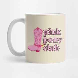 Pink Pony Club Cowgirl Floral Western Boot Chappell Roan Mug